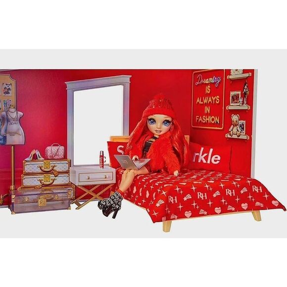NIP RAINBOW HIGH SPARKLE RUBY AND DORM ROOM SET - Picture 5 of 8